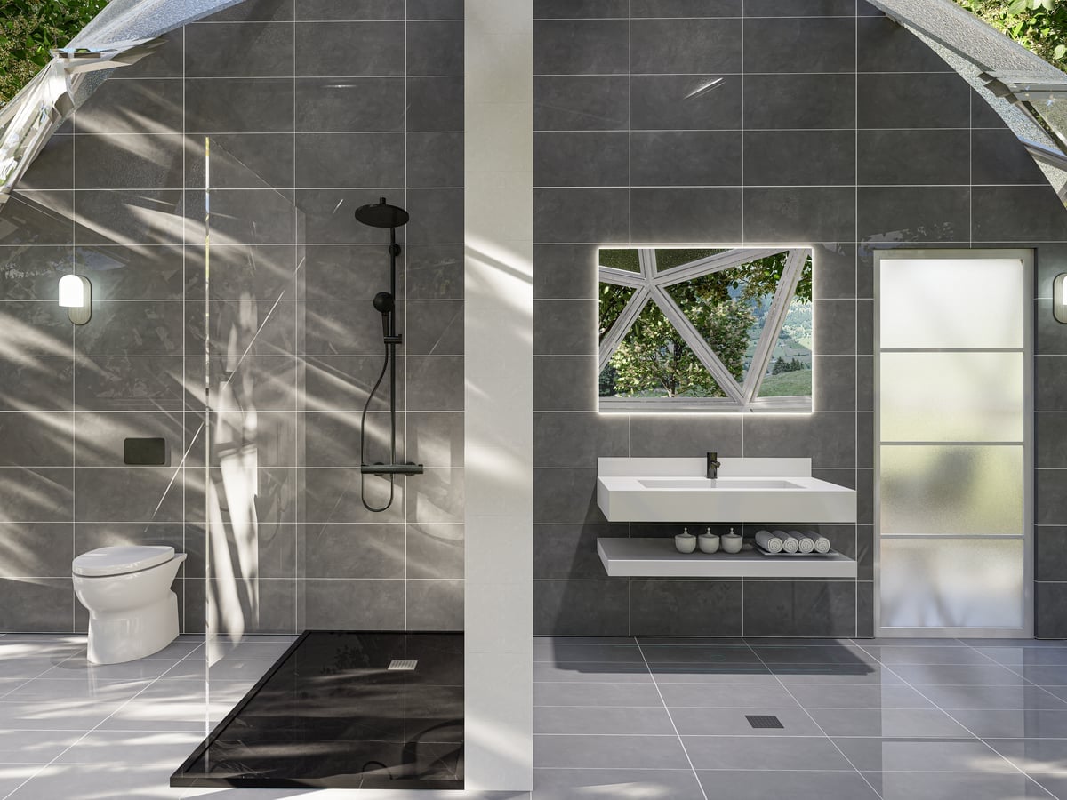 Geodesic glass dome suite at Eco Suites Canberra